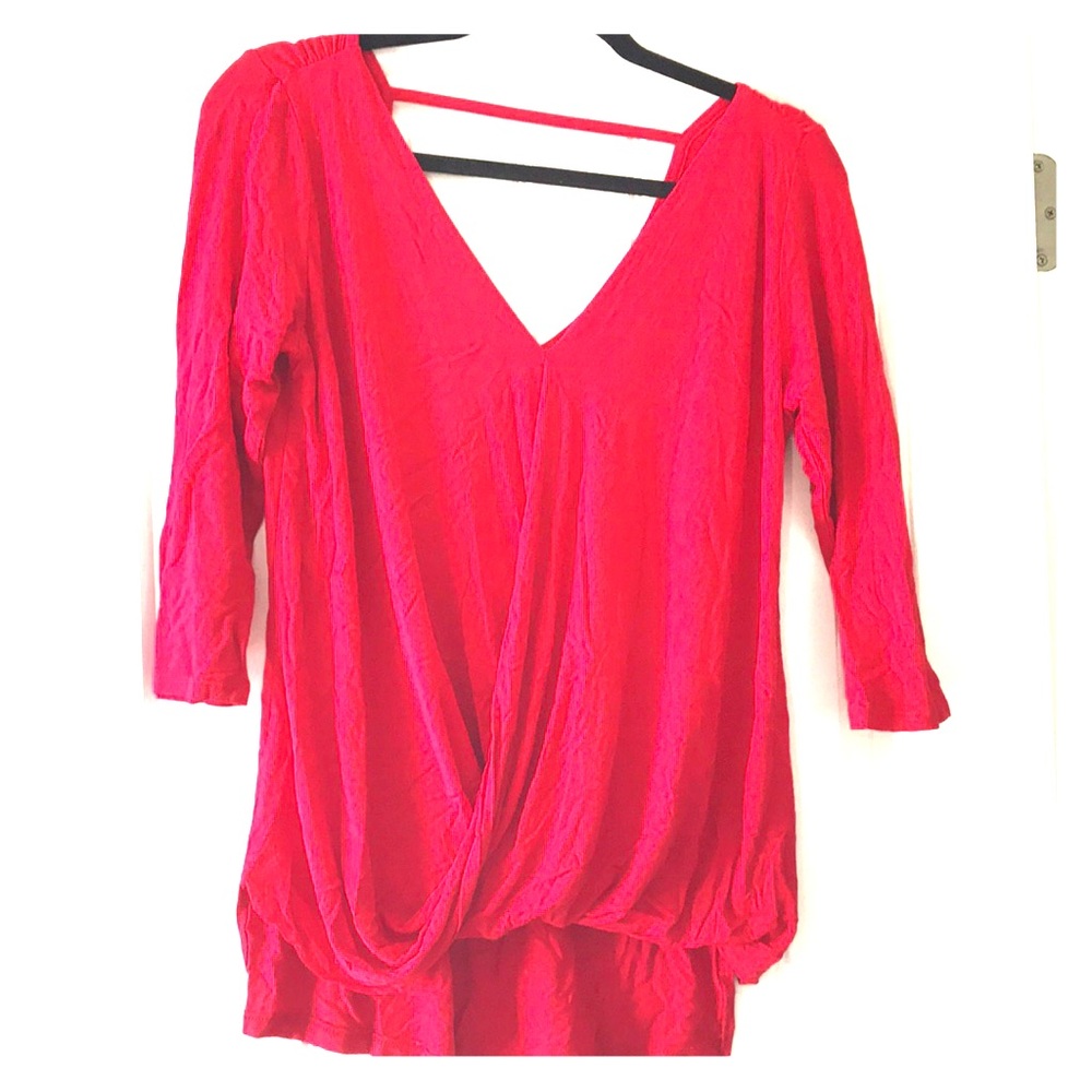 Red blouse